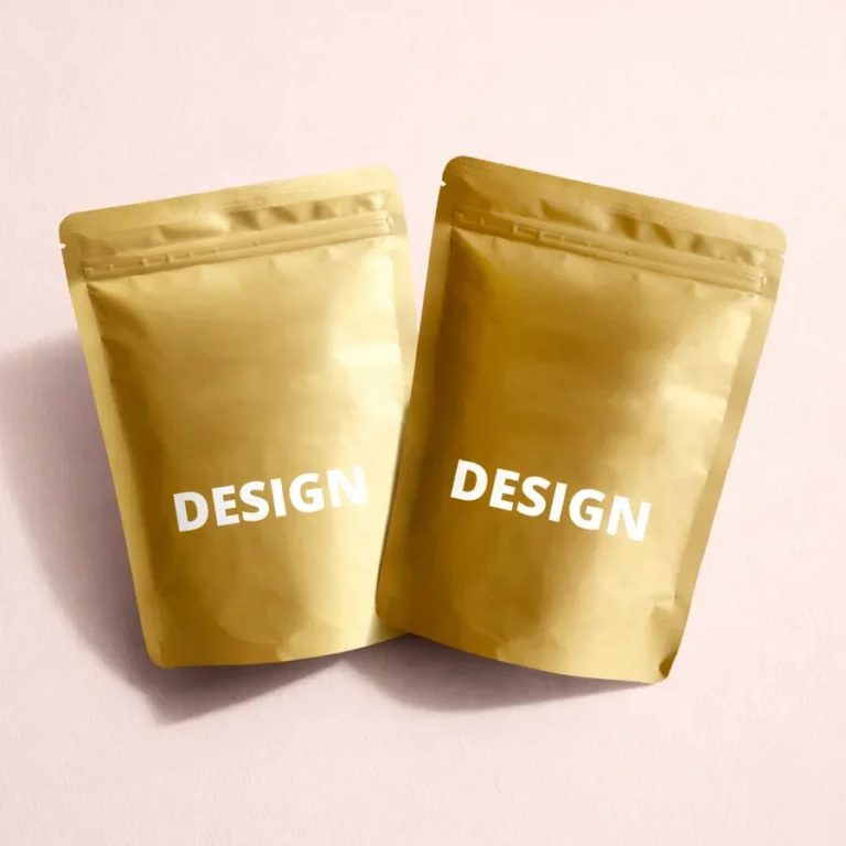 Custom Gold Mylar Bags