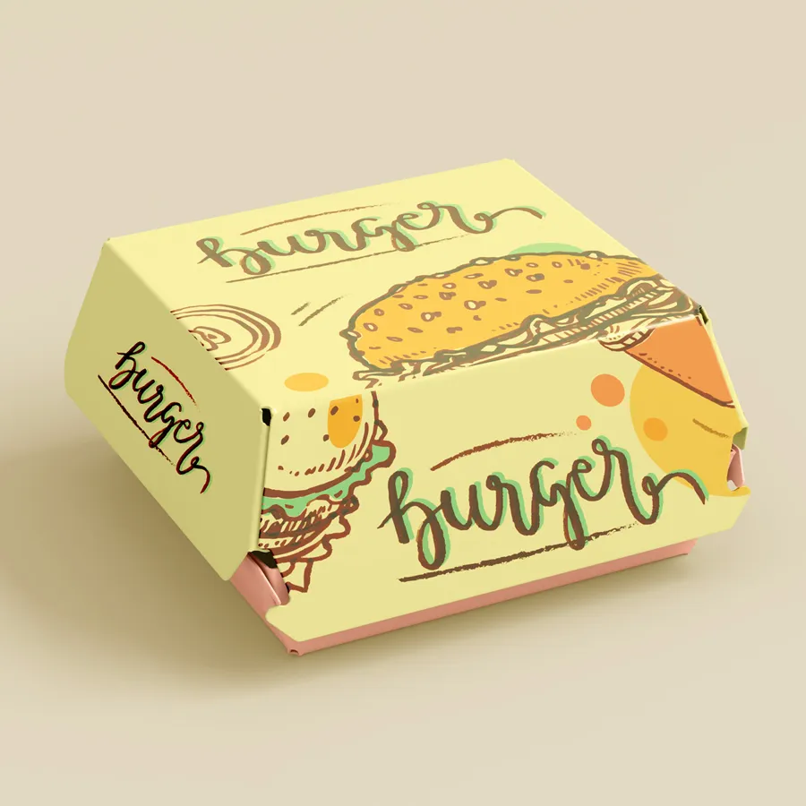 Small Kraft Burger Boxes UK